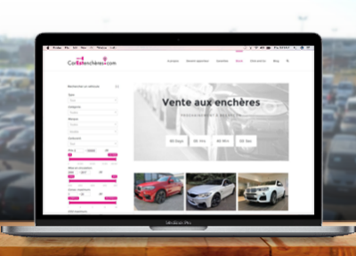 creation site internet encheres automobile